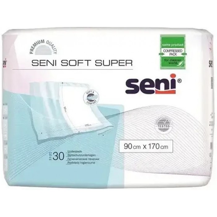 Пелюшки гігієнічні SENI SOFT Super 90х170 см. (30 шт.)